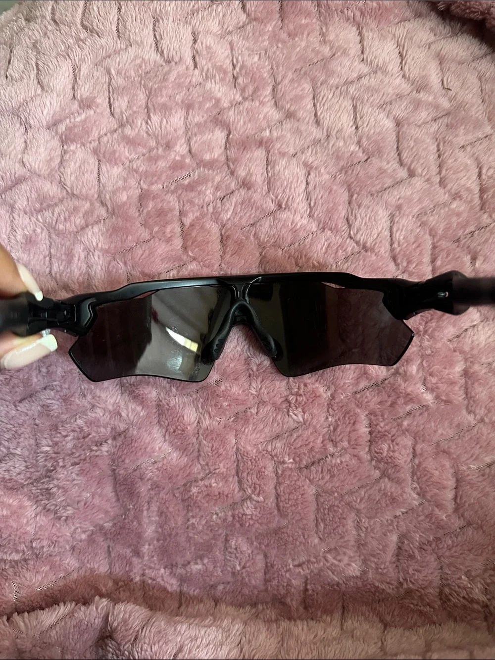 Oakley Black Sport Shield Sunglasses - Performance Cycling Shades